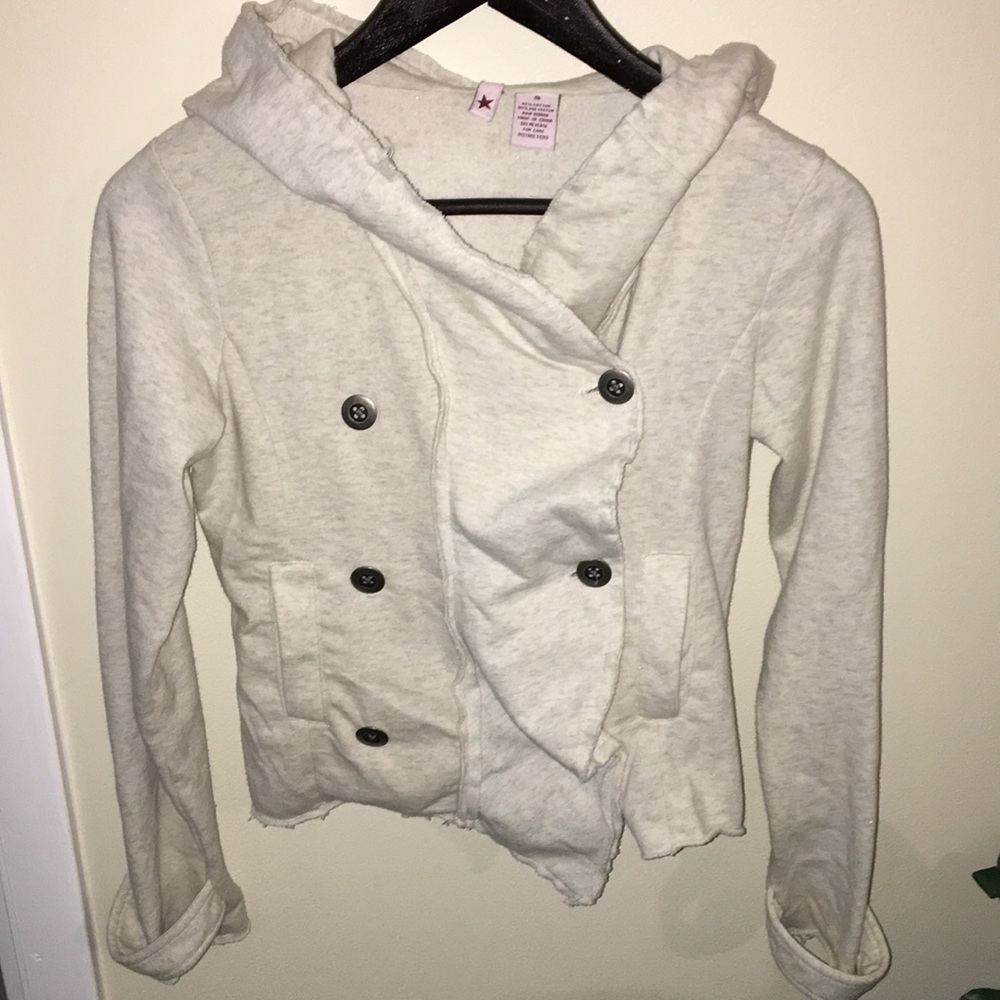 Cotton and polyester jacket w/buttons